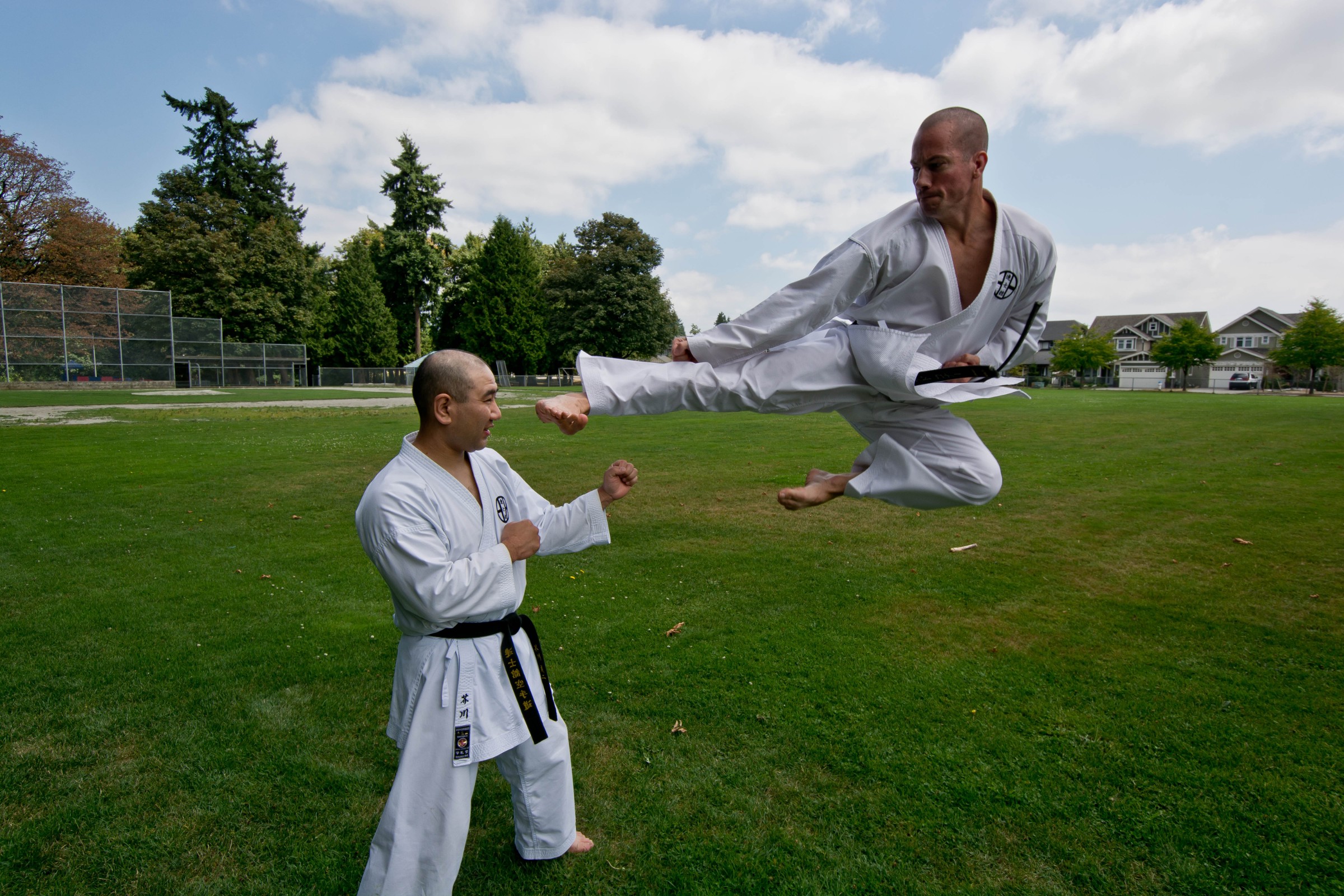 Summer Karate Training Todd doing Karate